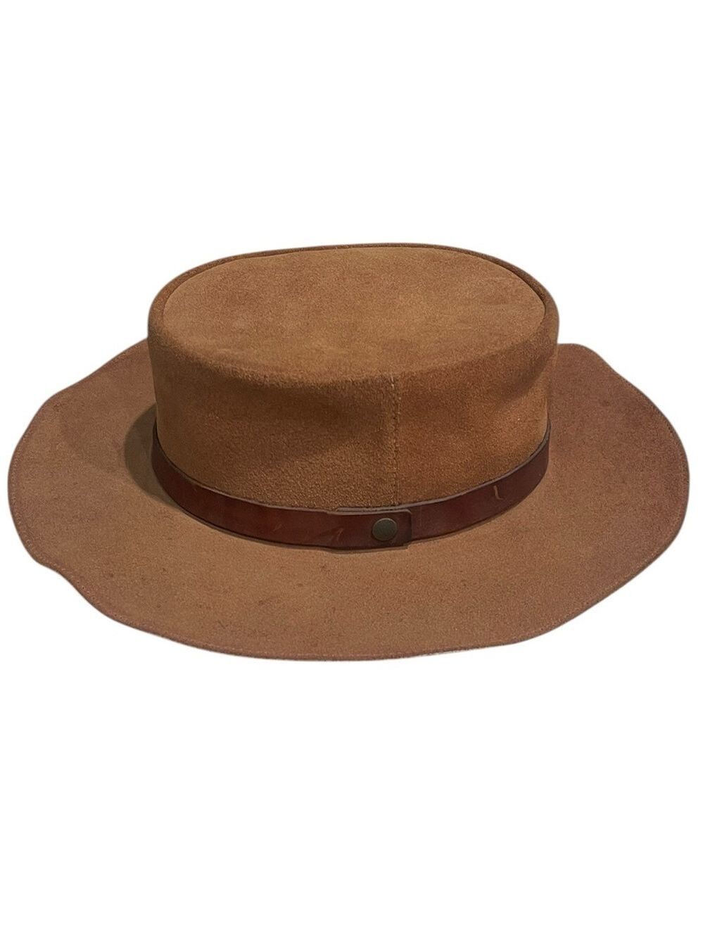 Winfield Cover Company San Francisco Men’s Suede Western Brimmed Hat SZ L Brown